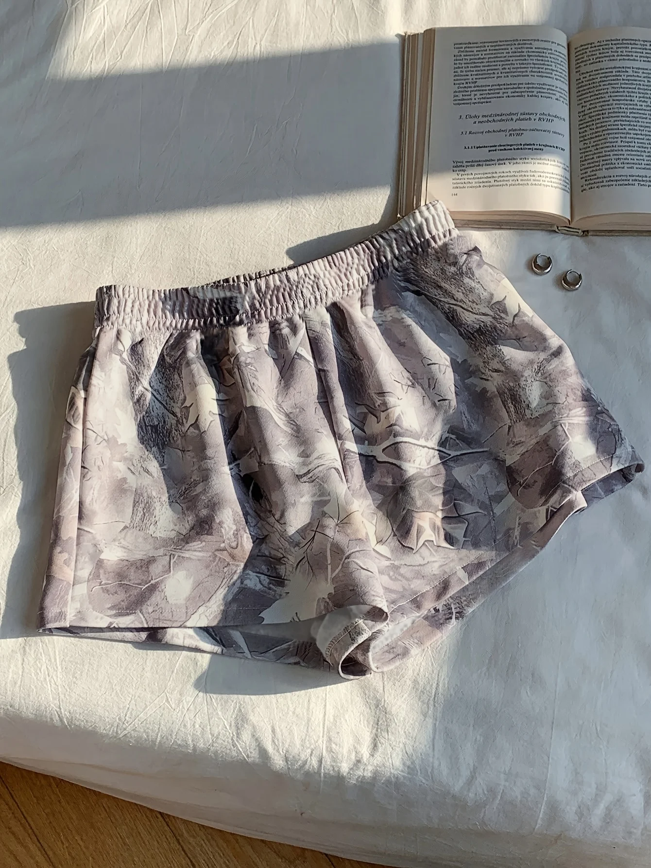 Women Casual Mixed Floral Print Shorts, Vacation Beach Loose Fit Summer Hot Pants