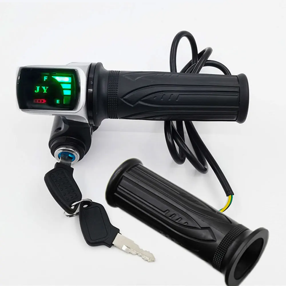 Electric Vehicle LCD Display with Lock Electric Scooter Throttle Speed Adjustment Handle Lock Acceleration