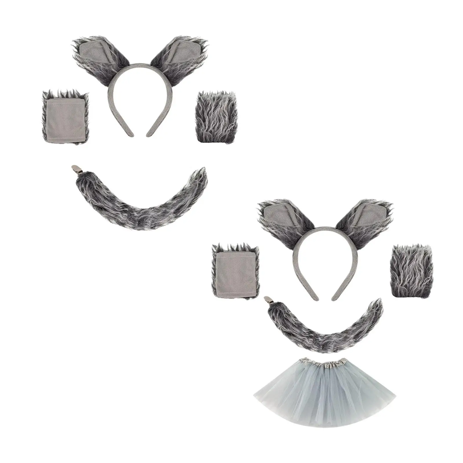 Fantasia de lobo girafa cosplay bandana para festas temáticas de performance