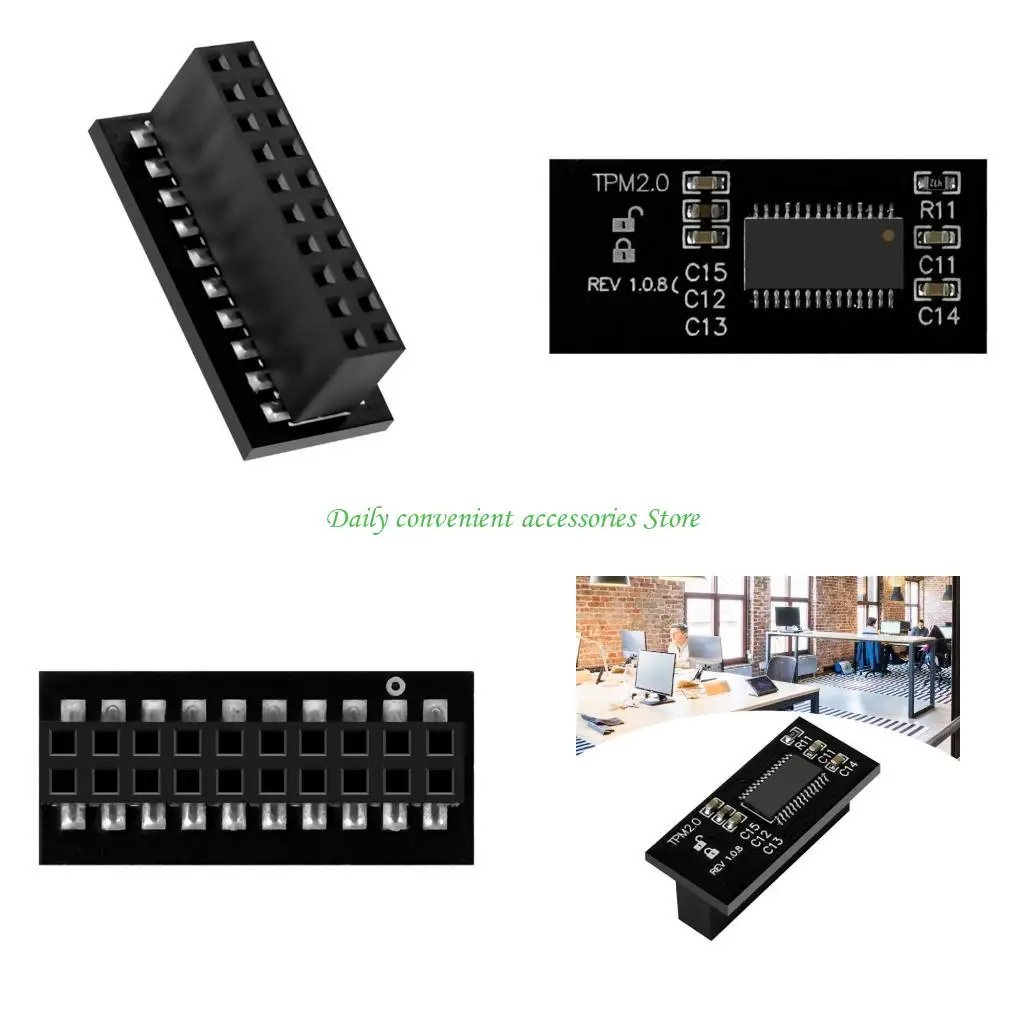 

97QB 20-контактный защитный модуль TPM2.0 20PIN Security Block Доверенный модуль платформы для компонента шифрования