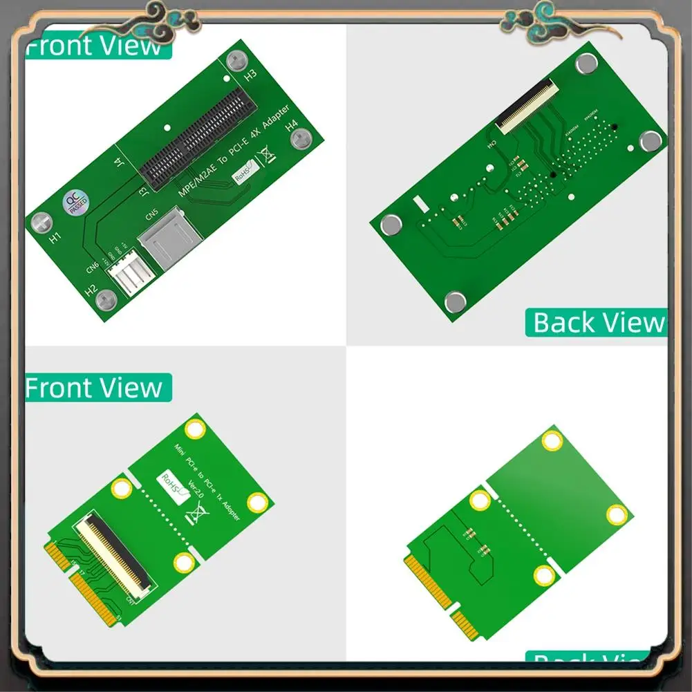 كابل تمديد PCI-E صغير موثوق به إلى PCI-E X4 مع كابل FPC عالي السرعة مع وسادة مغناطيسية سهلة التركيب، B