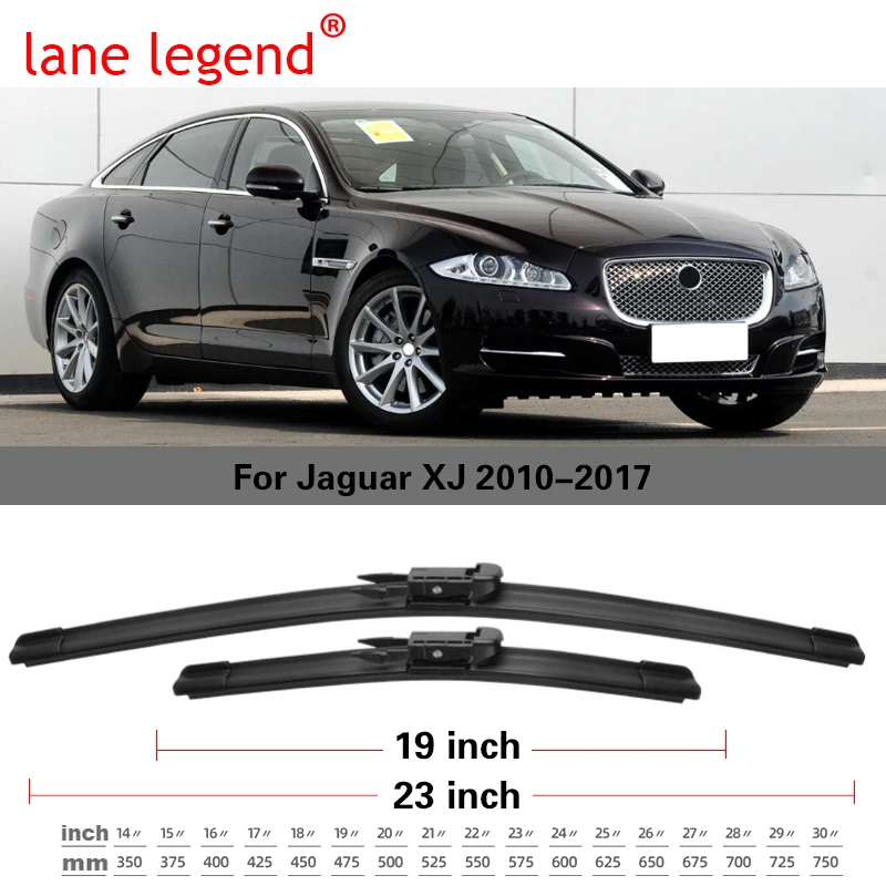 Car Windshield Wiper Blades For Jaguar XJ 2010 2011 2012 2013 2014 2015 2016 2017 Front Windscreen For Jaguar XF 2007-2015