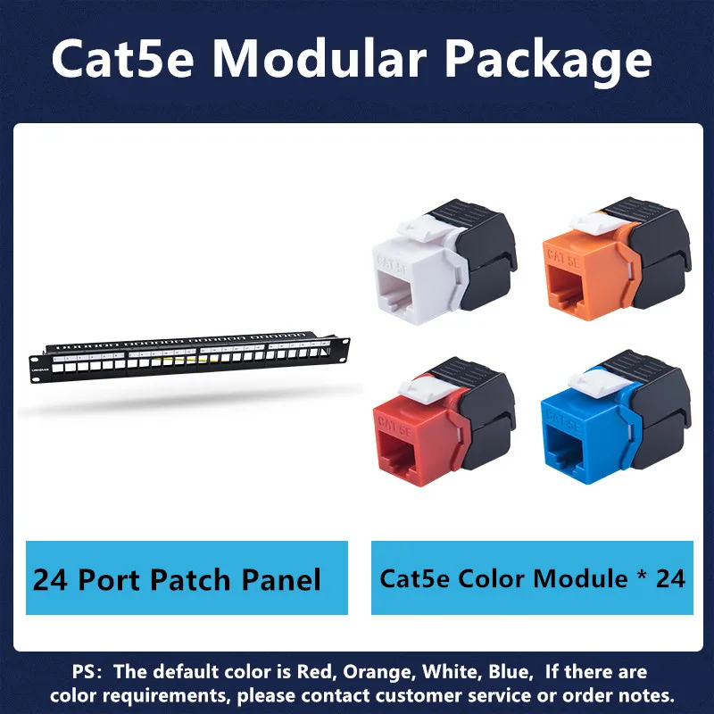 RJ45 Patch Panel Frame 24 Port 19 inch Ethernet Rack Keystone Jack Coupler Cat5e Cat6 Cat6A Cat7 Network Cabinet Cable Internet