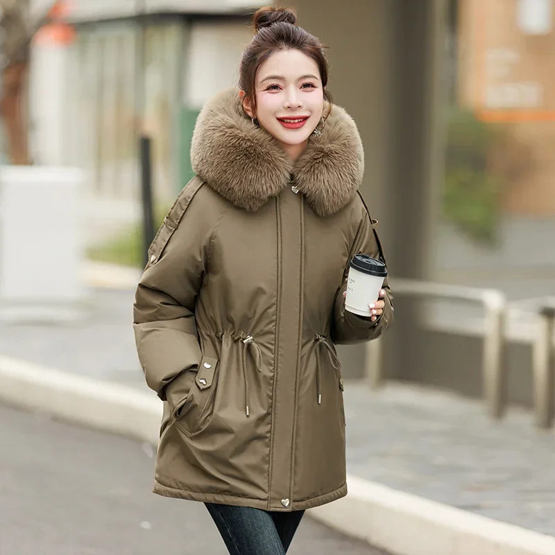 يتغلب Pai على الملابس القطنية الجديدة متوسطة الطول لعام 2025، وسترة قطنية عصرية، ومعطف شتوي سميك من القطن