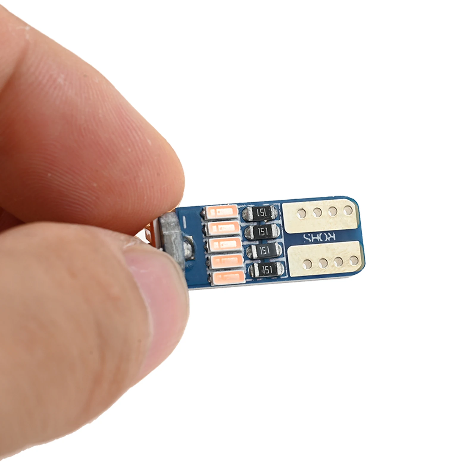 10Pcs Non-polar Car LED Bulb T10 4014 15smd for License Plate Lights Carriage Lights Driving Lights High Brightness 12V DC Only