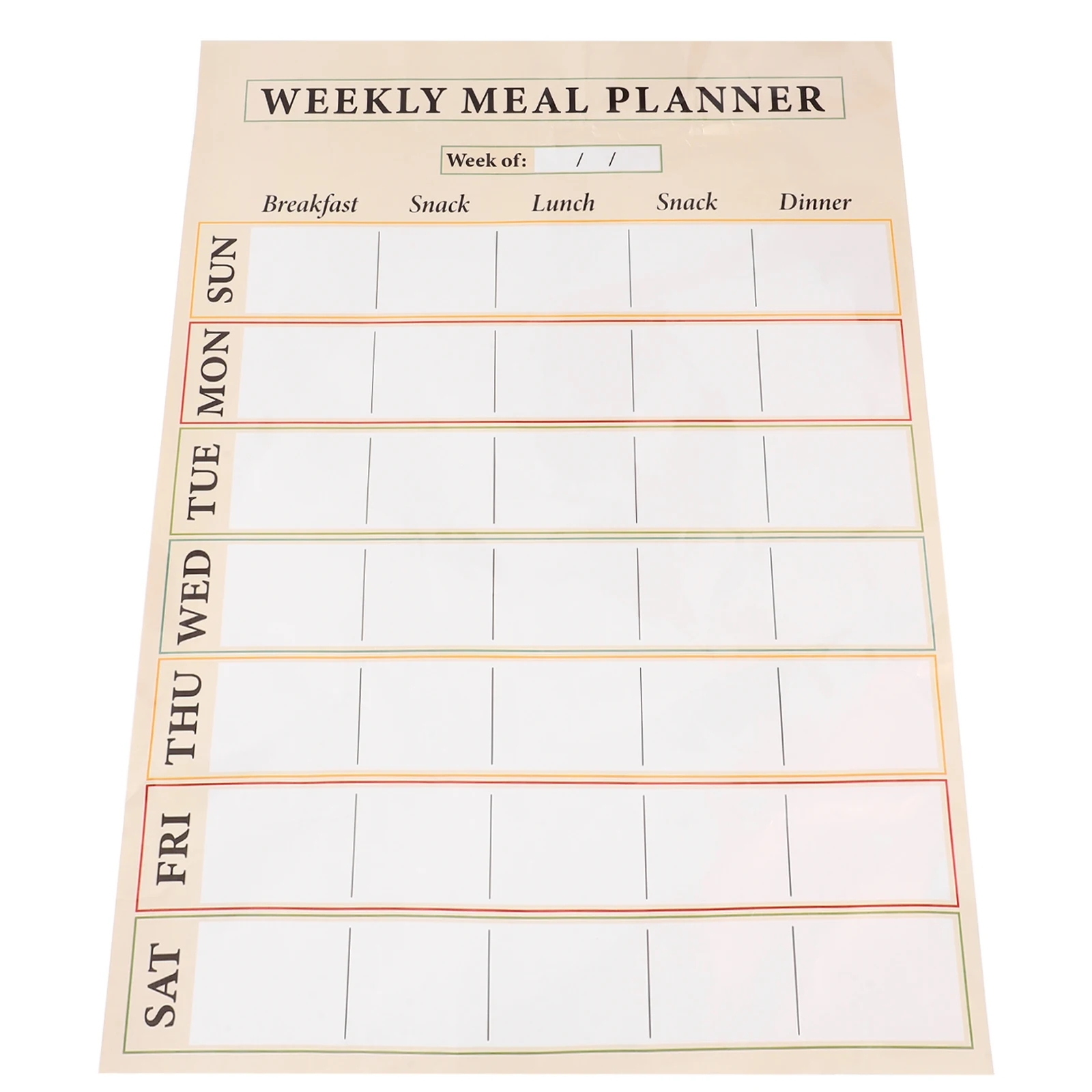 

Weekly Planning Whiteboard Stickers Dry Erase Reusable PVC Adhesive Chart Kids Room Office School Kitchen Planner Decals Menu