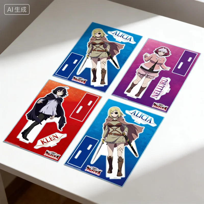 Clevatess: Majuu no Ou to Akago to Shikabane no Yuusha Souvenir Creative 15cm Acrylic Stand Figure keychain No background board