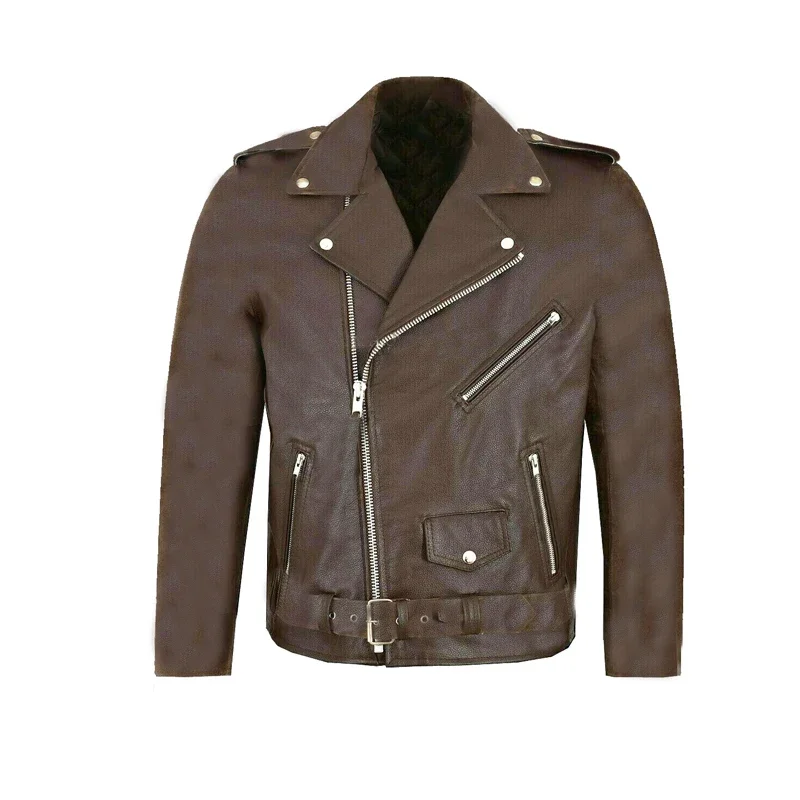 

PU Jacket Male Anti-wind Motorcycle Lapel Diagonal Zipper Jackets Men Leather Jacket men jacket