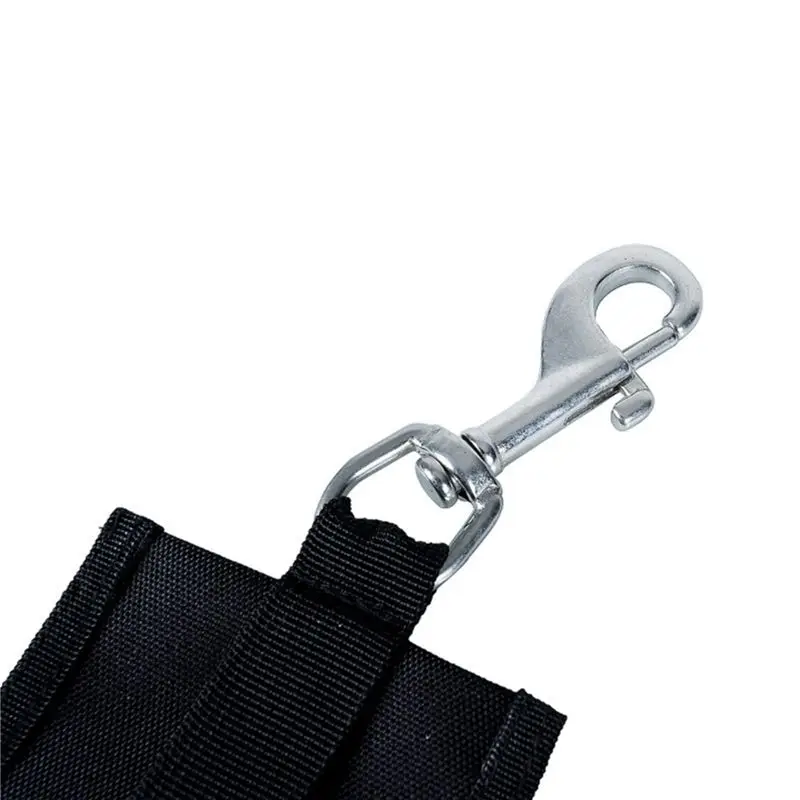 A89E-2X Diving Rope 220 CM Technical Throw Bag Safety Divers Buddy Line Backplate Hanging Strap With Stainless Steel Hook