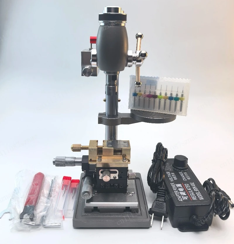 Watchmaker Tools High-Precision Bench Drill for Extracting Broken Screws from Watch Crowns Parts Drilling Machine 110-220V