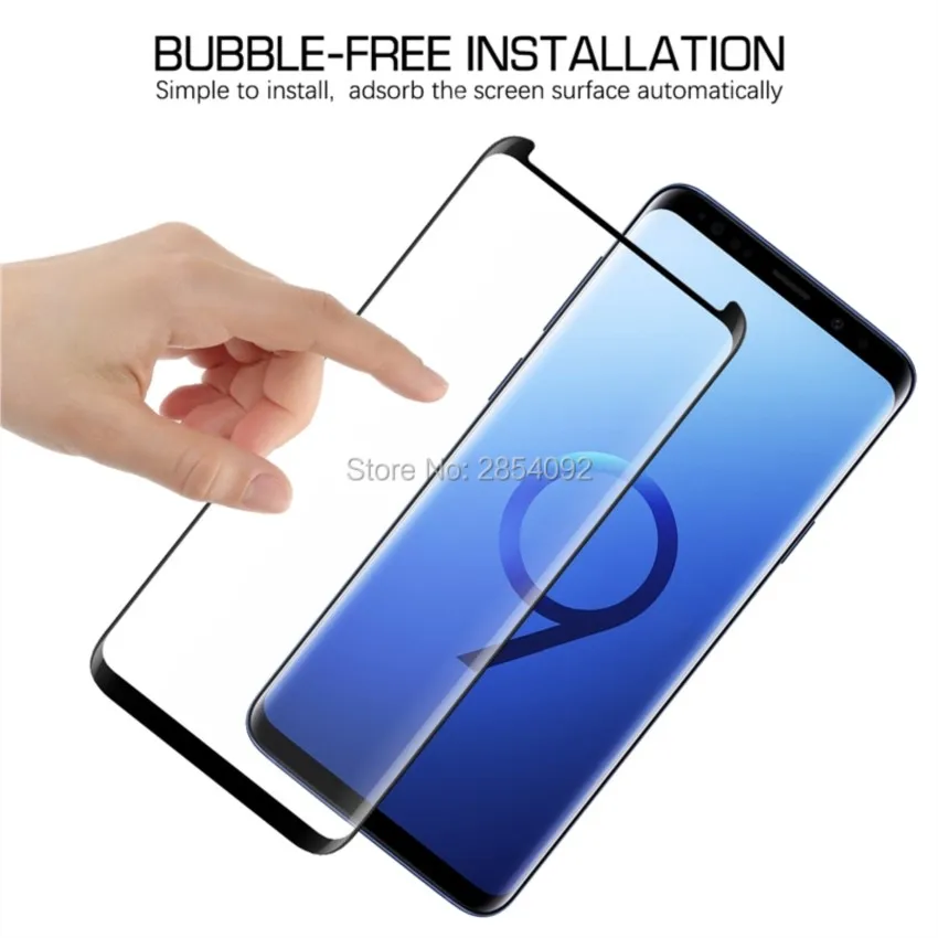 3d curved tempered glass for samsung galaxy s8 s9 full cover 9h protective film screen protector samsug galaxy s8 s9 plus cover