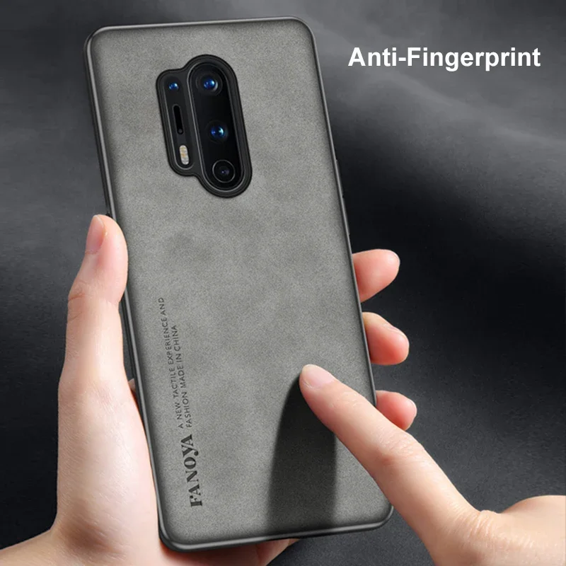 For OnePlus 8 T 8Pro 5G One Plus 8 Pro OnePlus8 Coque Luxury Leather Case For OnePlus 8 Pro 8T Cover Matte Silicone Phone Case