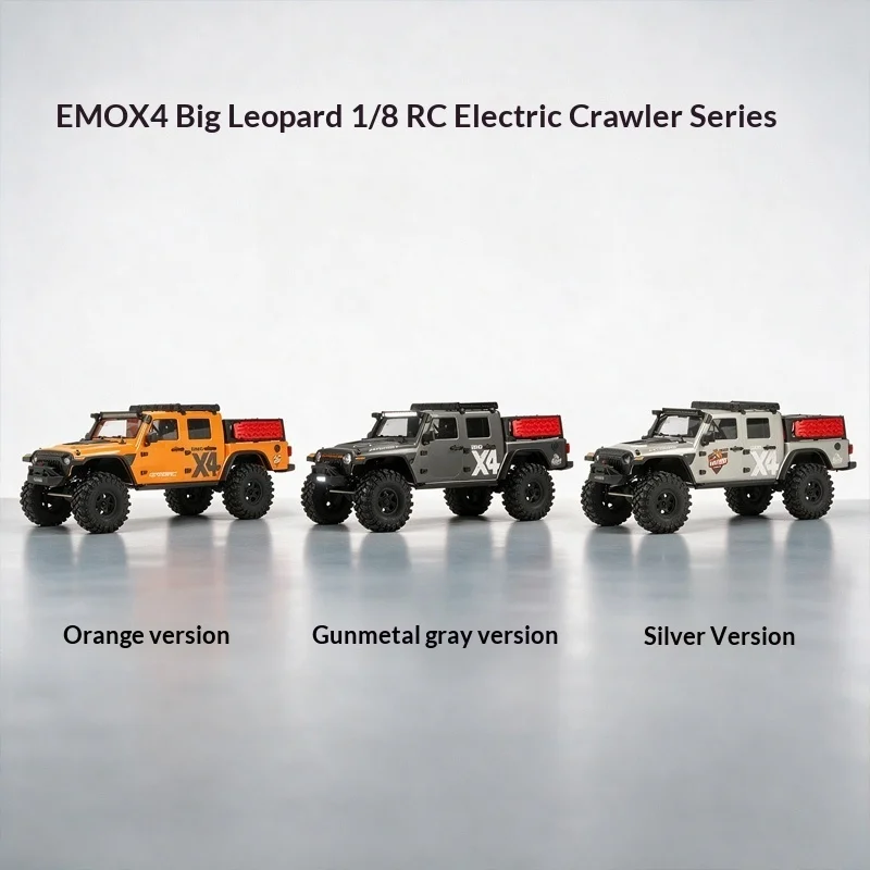 EMO X4 Leopard 1/8 4WD Electric RC Rock Crawler RTR Powerful All Terrain Off Road Scale Simulation Hobby Collectible Vehicle