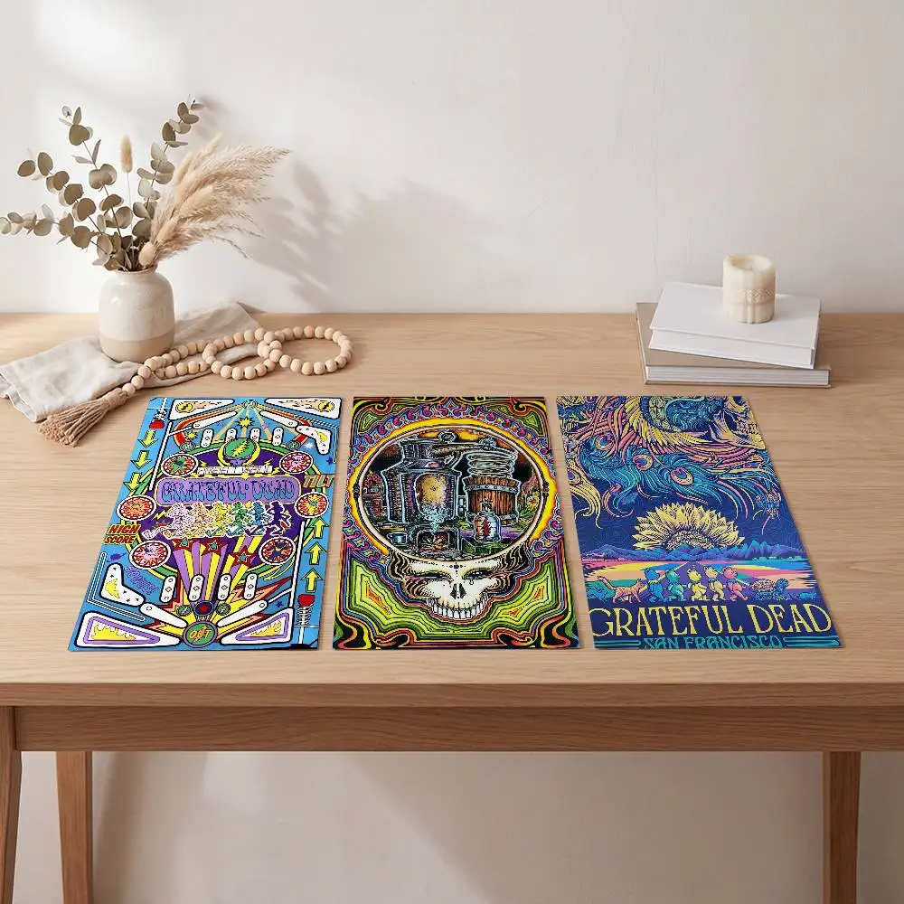 Grateful Dead DIY Poster Self-adhesive Art Waterproof Paper Sticker Coffee House Bar Room Wall Decor