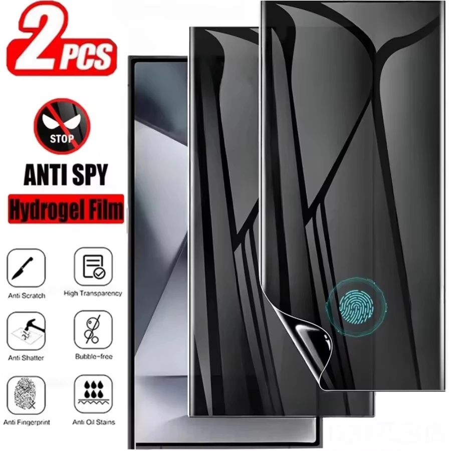 2Pcs Anti-Spy Hydrogel Film for Samsung S26 S25 S24 Ultra A56 A55 A36 A26 A25 A16 A06 S23 S22 Plus S21 Privacy Screen Protectors