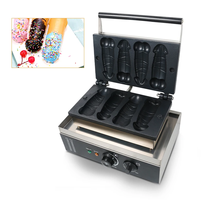 Hot Sale Electric Type Male Penis Waffle Maker, Hotdog Penis Waffle Maker Iron Machine Baker