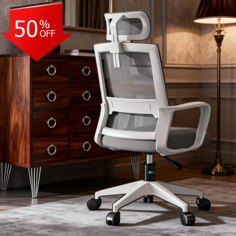 

Эргономичный офисный стул с регулируемой высотой, поясничная поддержка, сетчатый компьютерный стол, поворотный подлокотник, откидная мебель Silla