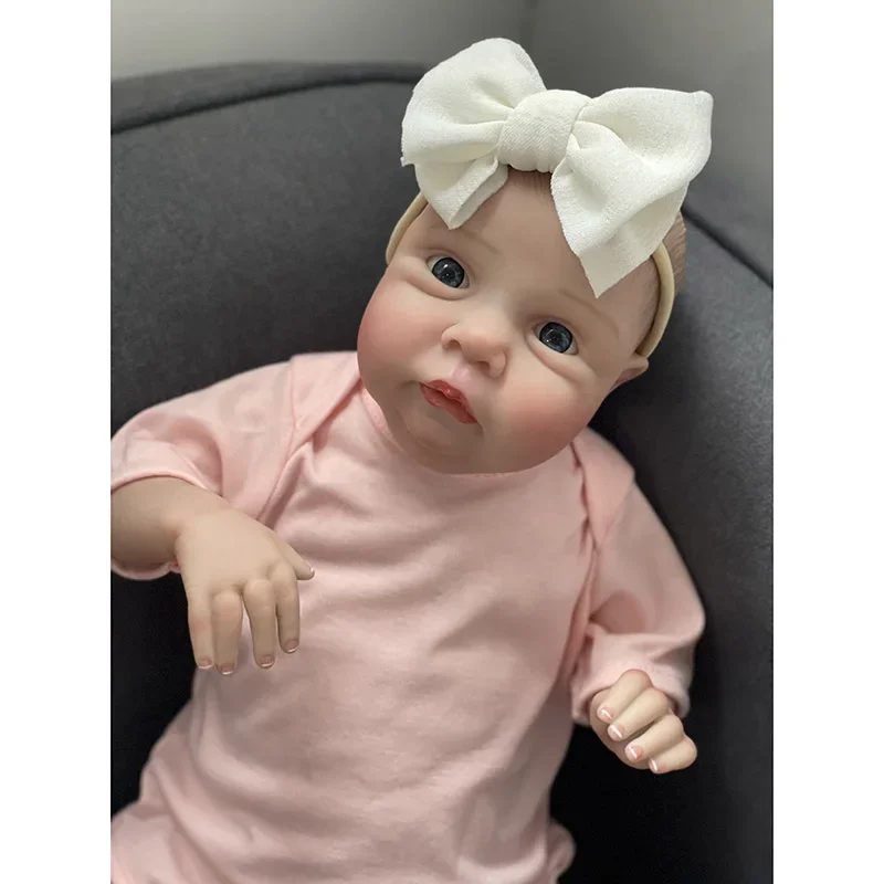 48cm Reborn Dolls Miley Newborn Baby Size Premium Doll Handmade Lifelike 3D Skin Tone Venis High Quality Art Doll