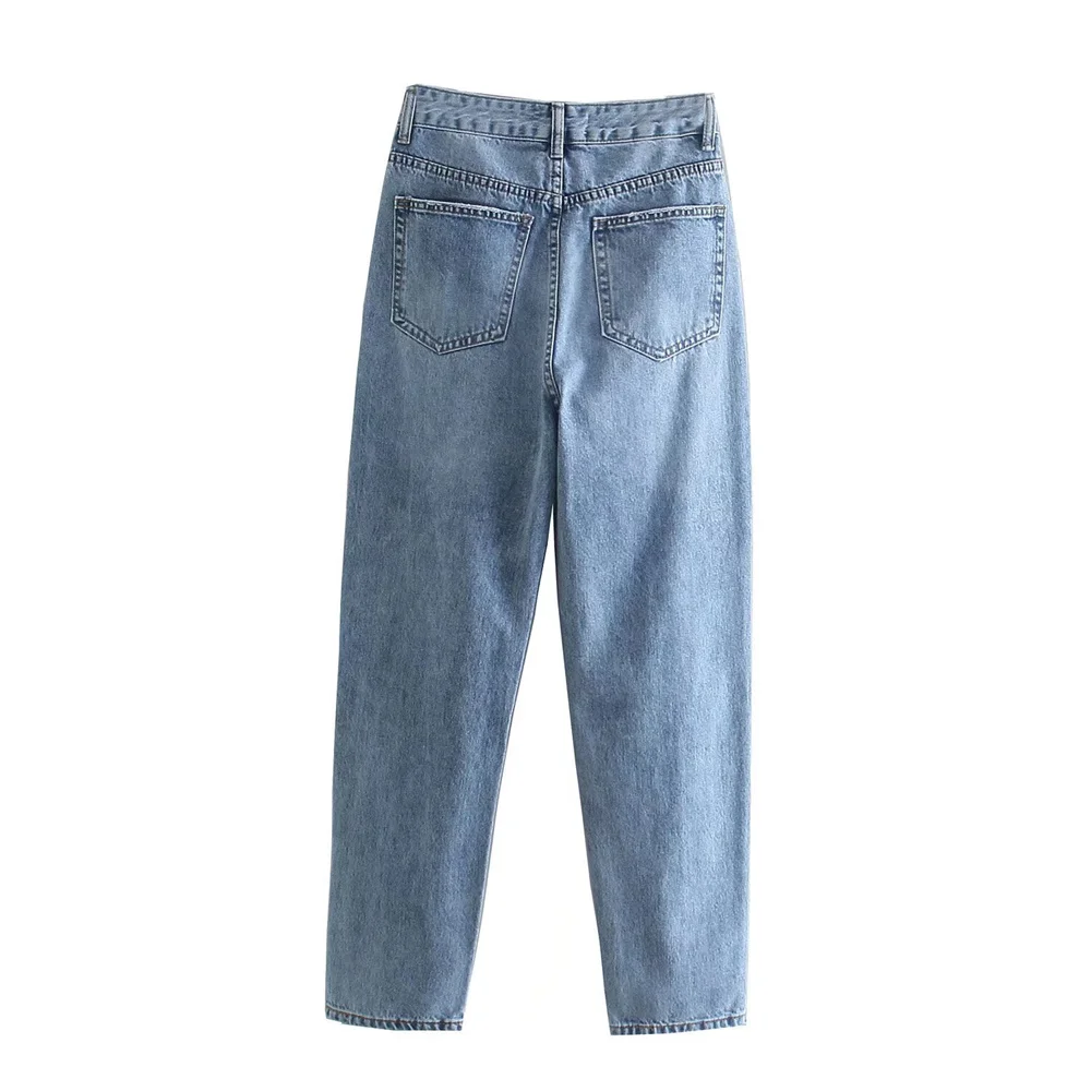 2024 Zarb Spring/Summer New Women's Style Versatile Casual Loose Comfortable Straight leg Jeans