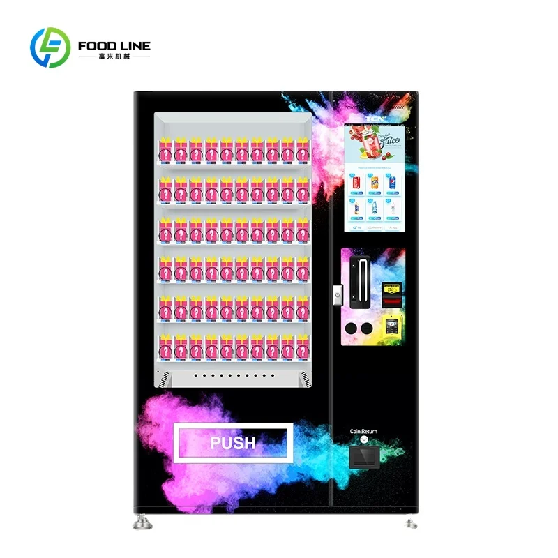 

Sticker Vending Machine Age Restricted and Green Product Vending Machine With ID Reader