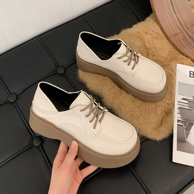 خريف 2025 حذاء بدون كعب ذو نعل سميك جديد للنساء ماري جين حذاء مسطح سهل الارتداء في اتجاهين حذاء عمل غير رسمي قابل للتحويل #6