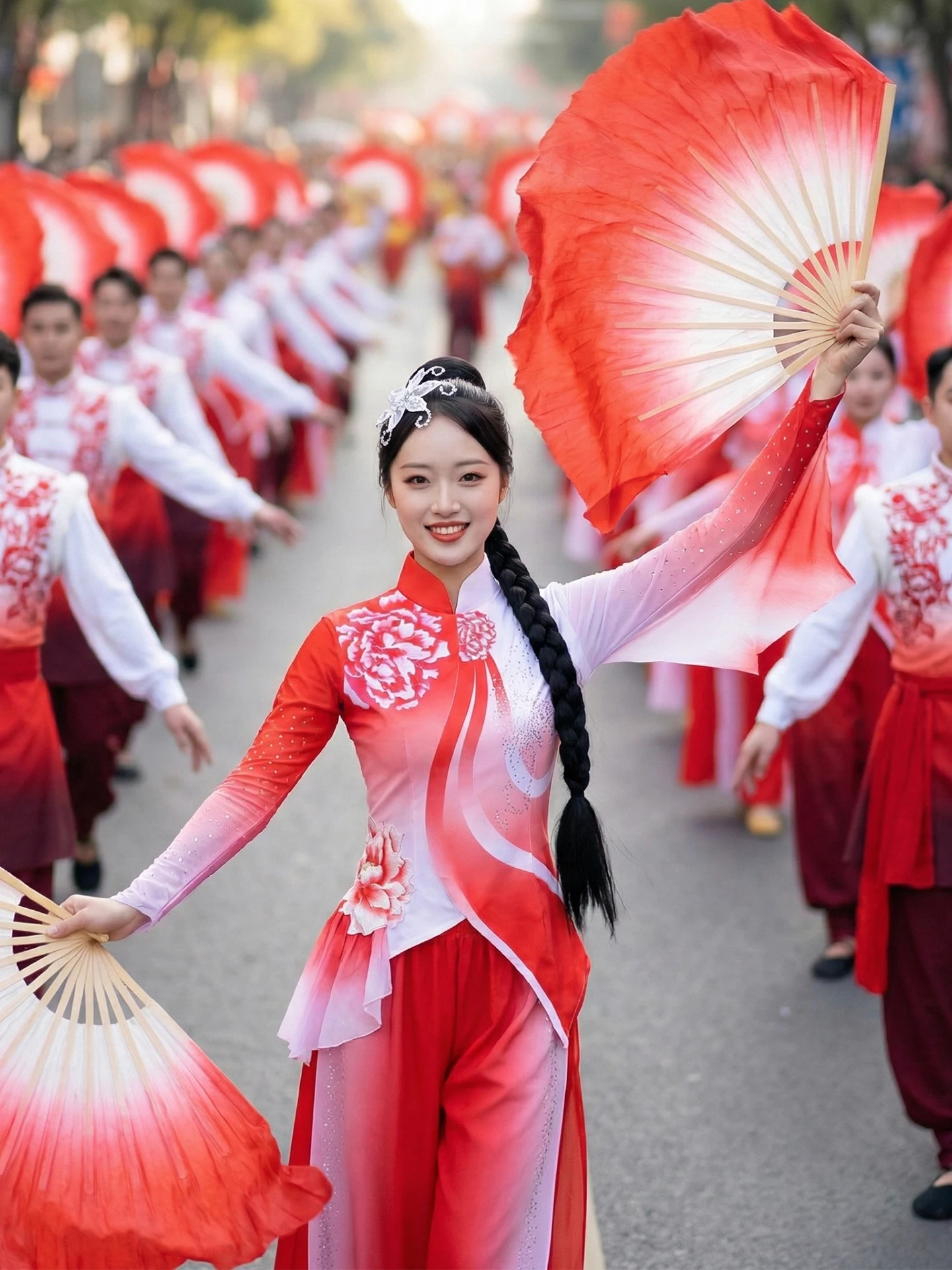 

Новый праздничный костюм для танца Янгэ из Северо-Восточного Цзяочжоу 2026 года, женский, для танцев с барабанами, для квадратных танцев, классический сценический наряд