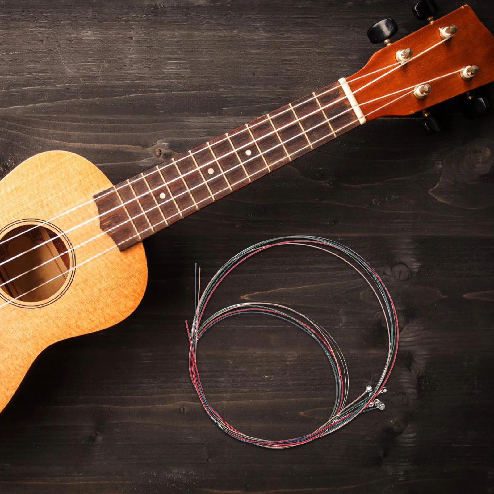 

6 Pcs Colorful Strings Acoustic Guitar Accessories The Accessory Steel for Beginners