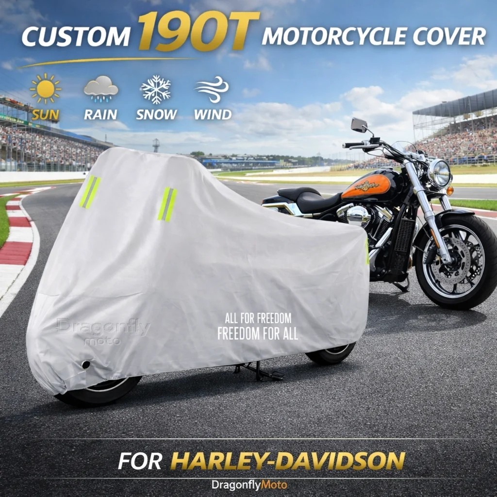 

Чехол для мотоцикла Harley-Davidson PAN AMERICA S PA1250 Sportster, серебристый, водонепроницаемый, защита от УФ-излучения, дождя, пыли, солнца, для улицы и дома