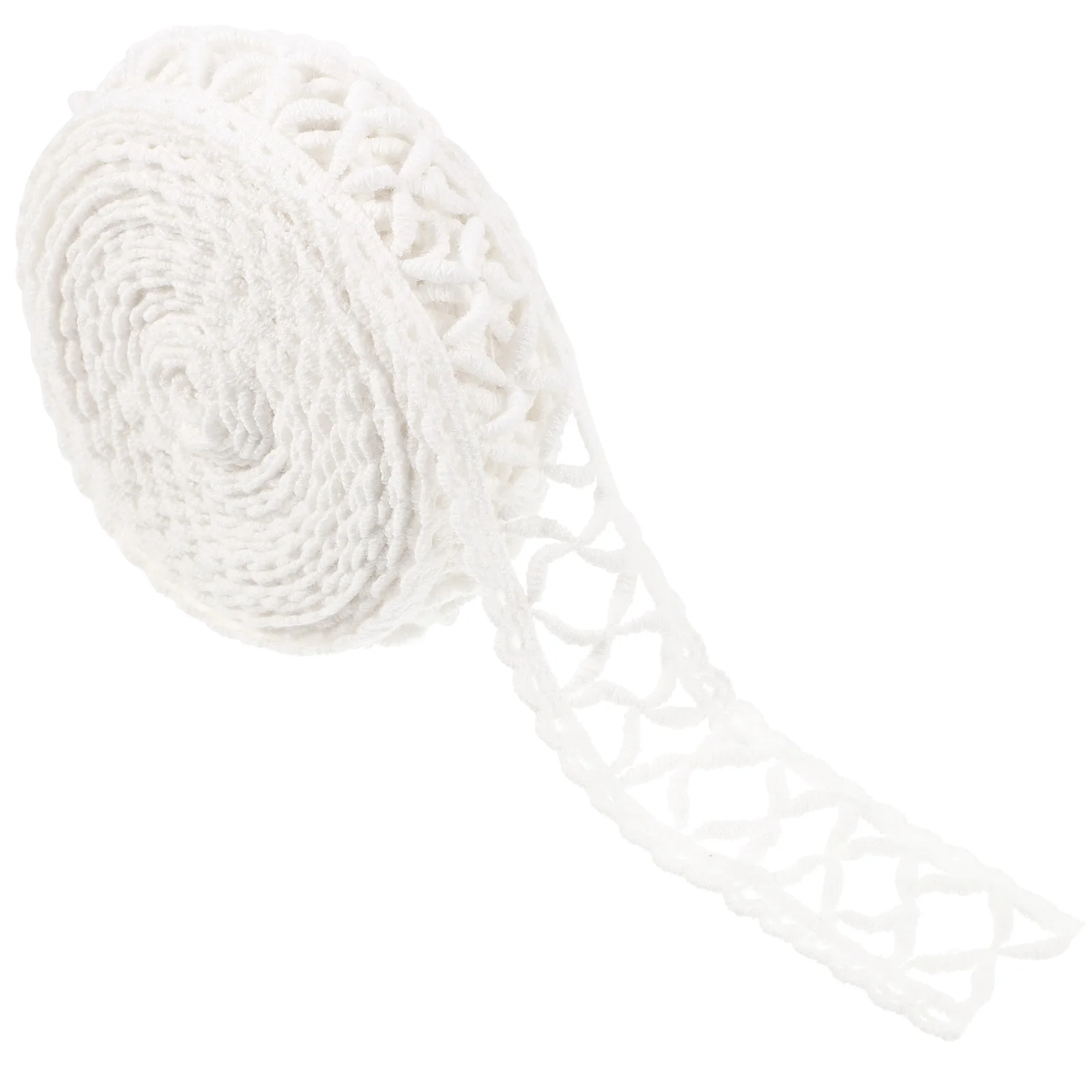

Cotton Lace Trim Ribbon for DIY Clothing Hat Craft Wedding Decor White Cotton Thread Embroidery Fabric Trimming Sewing