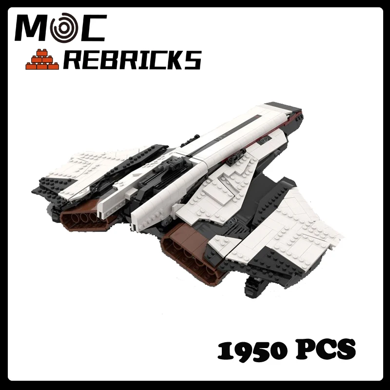 MOC Space War Series Citizen-Spirit  Aircraft Model DIY Assembling  Bricks Building Blocks Boys Puzzle Toys Kid Christmas Gifts