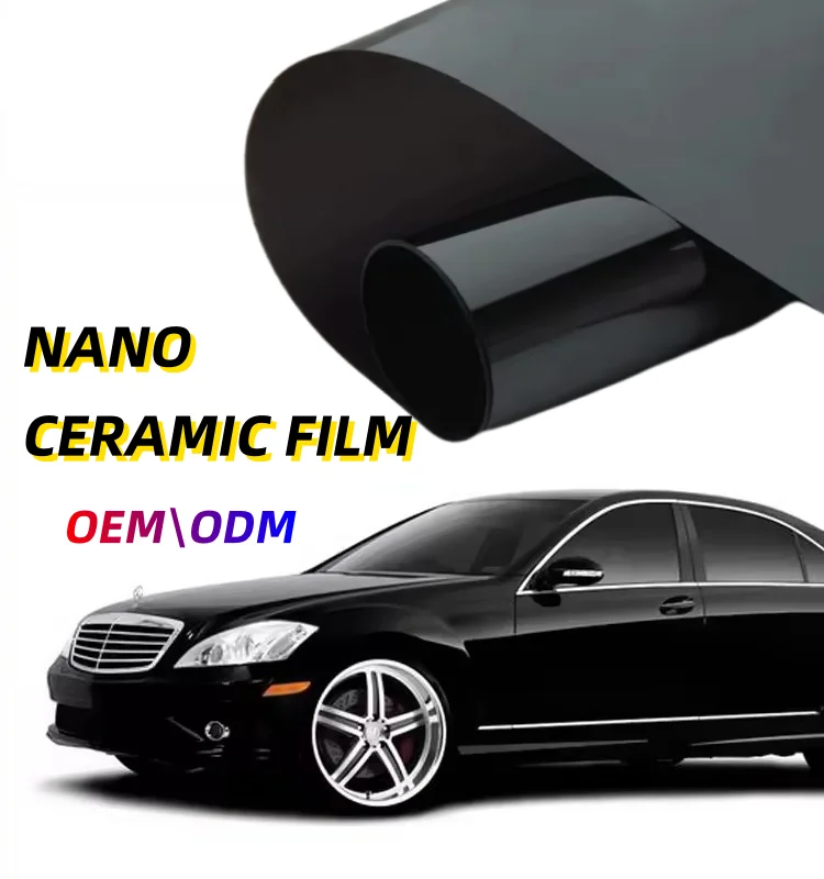 

50cmX3m Nano Ceramic Film Anti-glare Protection High Quality Sun Solar High Heat Resistan Car Window Tint Foil Sticker