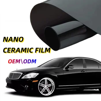 50cmX3m Nano Ceramic Film Anti-glare Protection High Quality Sun Sunlight High Heat Resistant Car Window Tint Foil Sticker