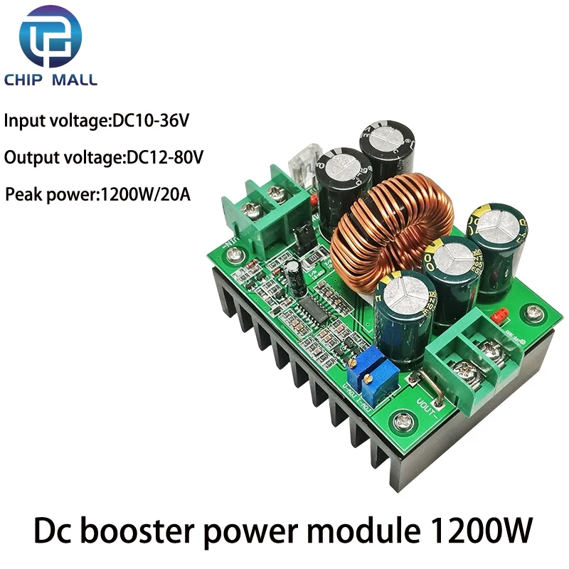 Imagem -06 - Módulo Ajustável Dc-dc Booster Tensão Constante Corrente Constante Placa de Alimentação do Veículo Elétrico 500w1500w 30a 20a 15a