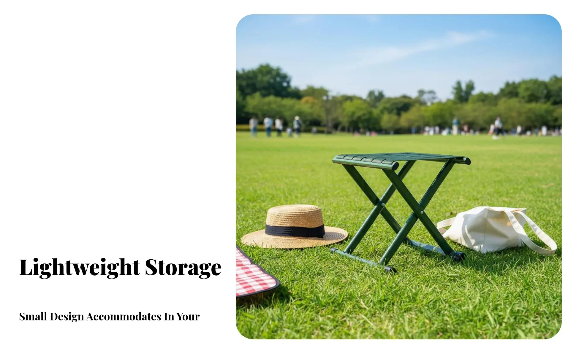 Space-Efficient Folding Stool Foldable Design Collapsible Camp Stool Low Short-Height Built-in Handle for Adults, Campers Space-Efficient Folding Stool Foldable Design Collapsible Camp Stool Low Short-Height Built-in Handle for Adults, Campers