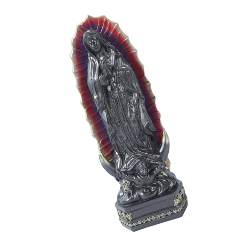 1Pcs Premium Resin Mary Adorn Church Decor Unique Home Decoration Gift Grey Mary Adorn Home Decoration Resin Ornament