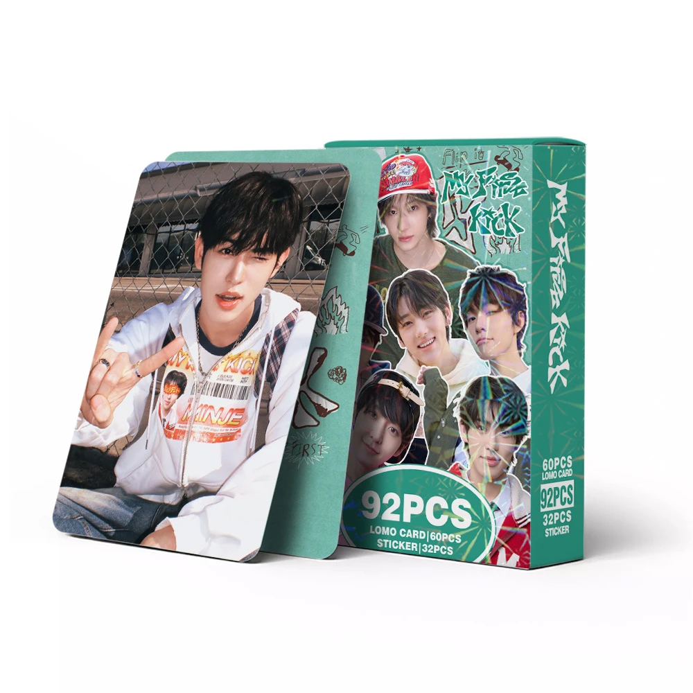 

New celebrity music group 92PCS KickFlip album My First Kick flash photo sticker LOMO card decoration toy kpop gift