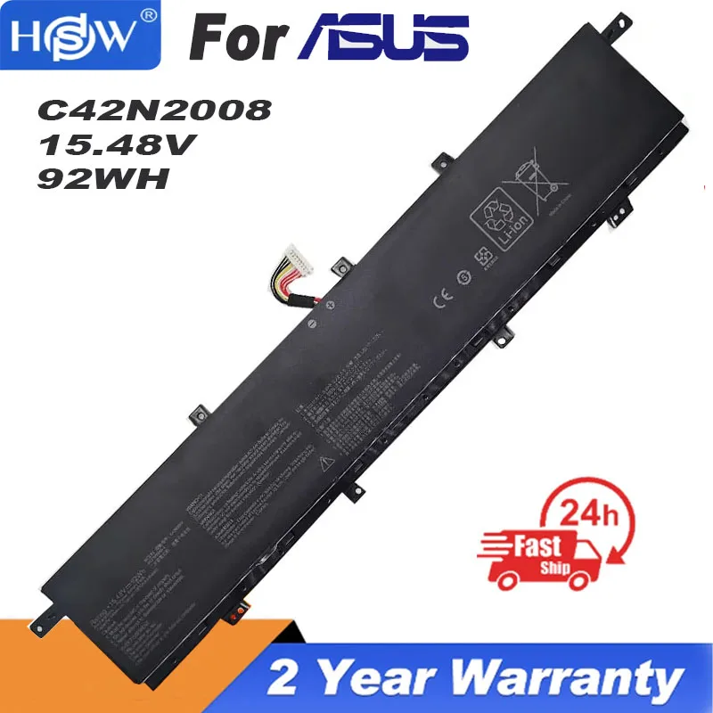 

15.48V 5810mAh 92Wh Battery C42N2008 For Asus 0B200-03840000 ZenBook Pro 15 UX582LR Pro Duo UX582LR LR-1BH2 LR-XS74T