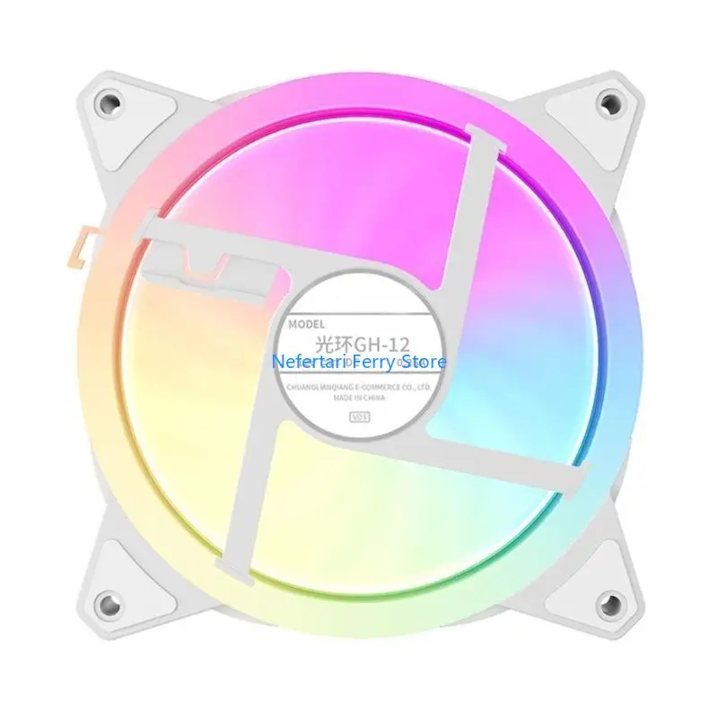 

A9BD Desktop Host Computer Chassises Fan 12cm PWM ARGB Mute Cooling Radiators Hydraulic