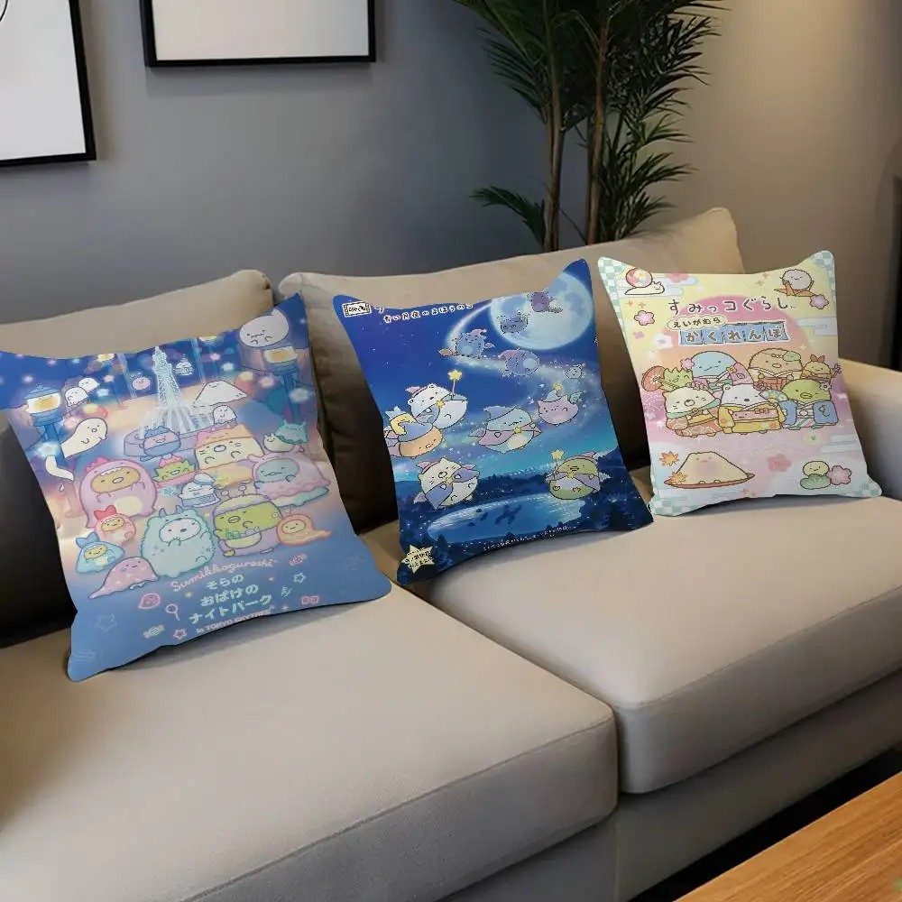 Japan Anime Sumikko Gurashi Personalized Picture Text Home Decorative Pillows Household Gifts 45x45cm