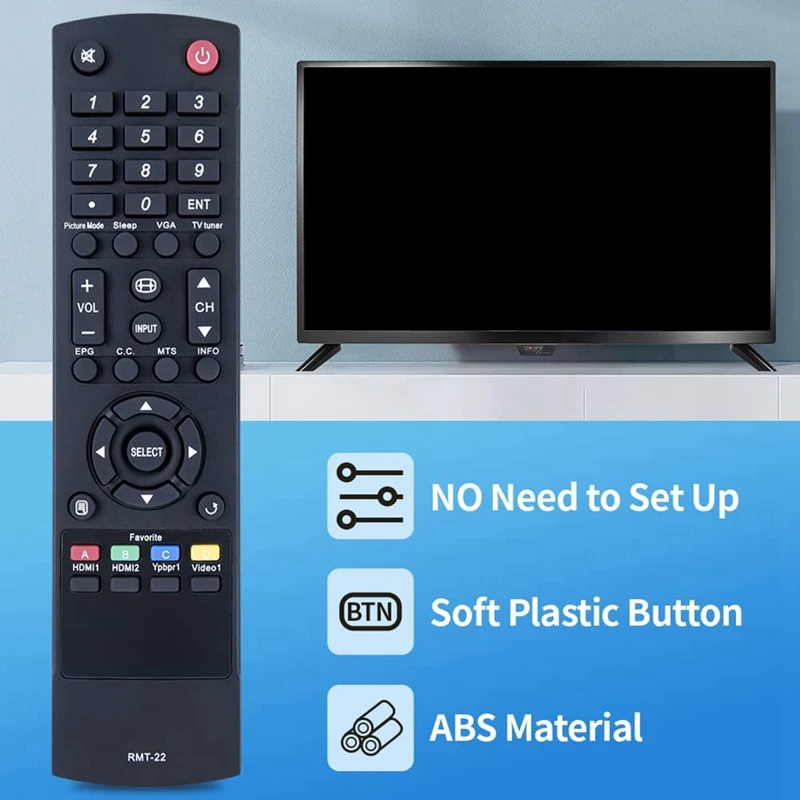 Remote Control Replacement RMT-22 For Westinghouse EW39T6MZ UW32S3PW UW32SC1W UW37SC1W UW46T7HW UW48T7HW UW39T7HW EW39T6MZ