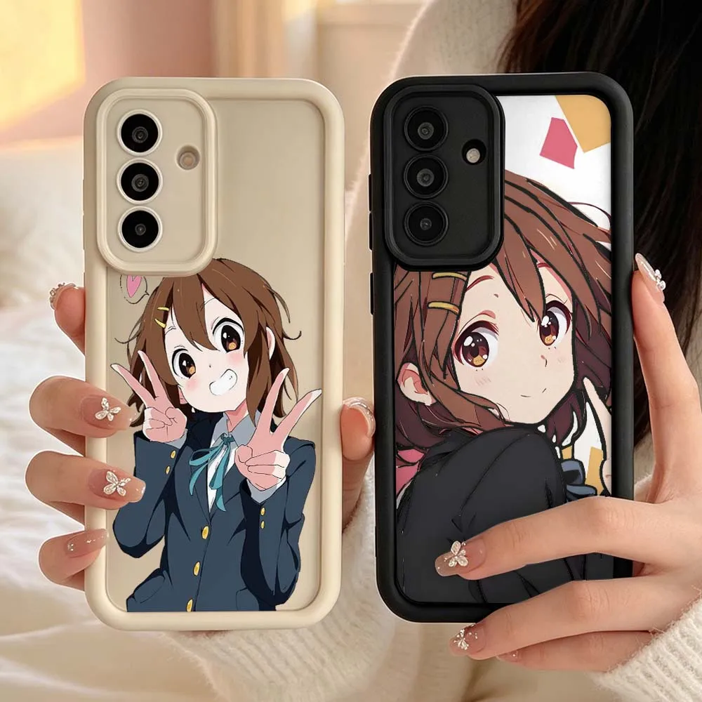 Cartoon Yui Hirasawa Cover For Samsung Galaxy A06 A07 A15 A16 A17 A25 A26 A35 A36 A55 A56 A57 Eye Ladder Phone Case