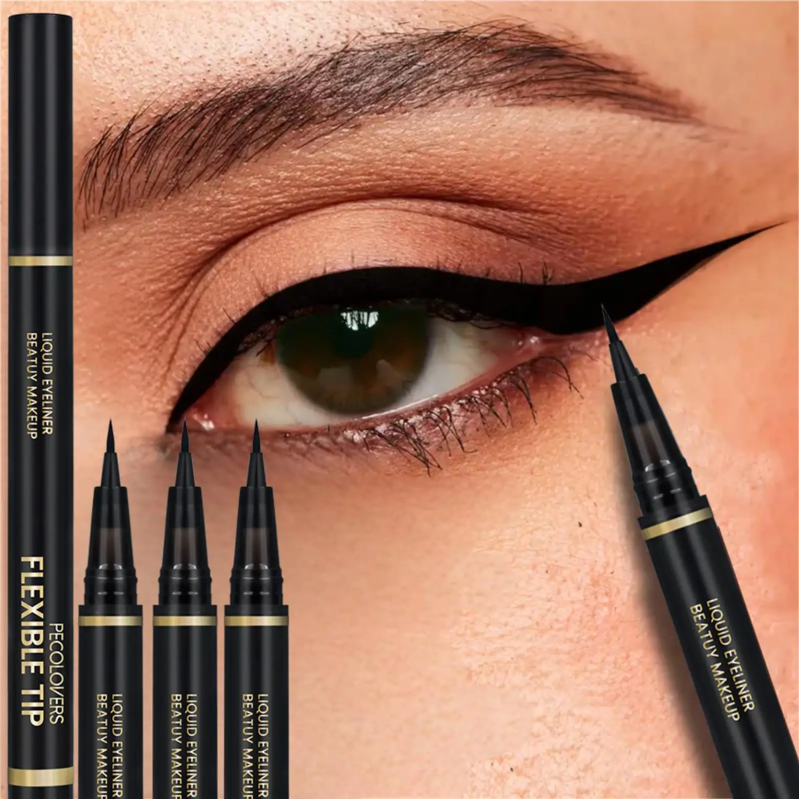 3PCS Ultrafine Liquid Eyeliner - Waterproof, Anti-fouling, Silky, Quick-drying, Durable, for Precise Eye Makeup Applications