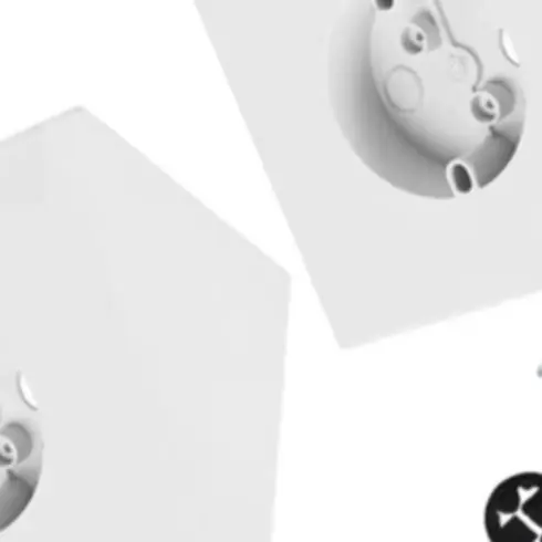 2X White Plastic Ceiling Fan Mounting Bracket Box For Arched Ceilings Up To 80 Degrees Angle Support 70lbs Electrical