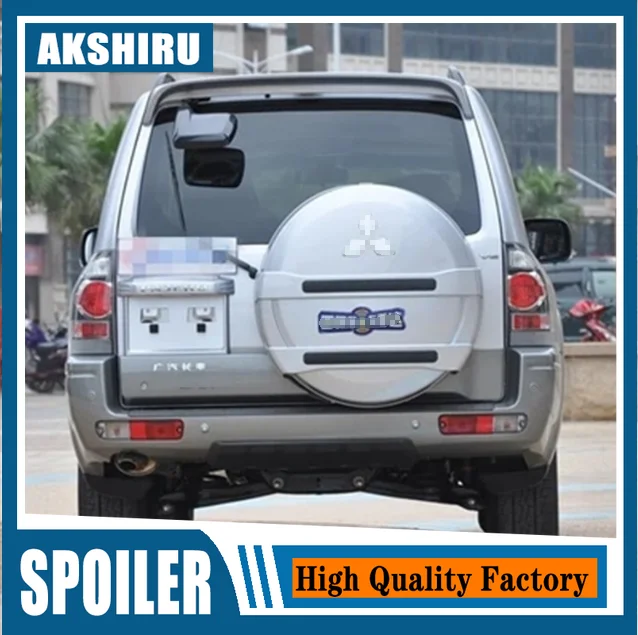 For Pajero V73 Spoiler 2006-2016 Mitsubishi V73 Pajero Spoiler WDK ABS plastic Material Car Rear Wing Color Rear Spoiler