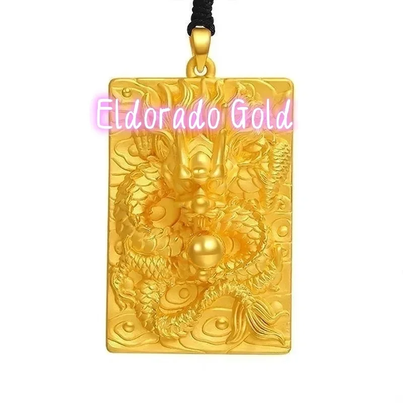 

Eldorado Gold Eldorado 2025 2025AU750 18K En Dragon Brand Pixiu Men And Women's Safety Talisman Pendant Necklace Multiple Swea