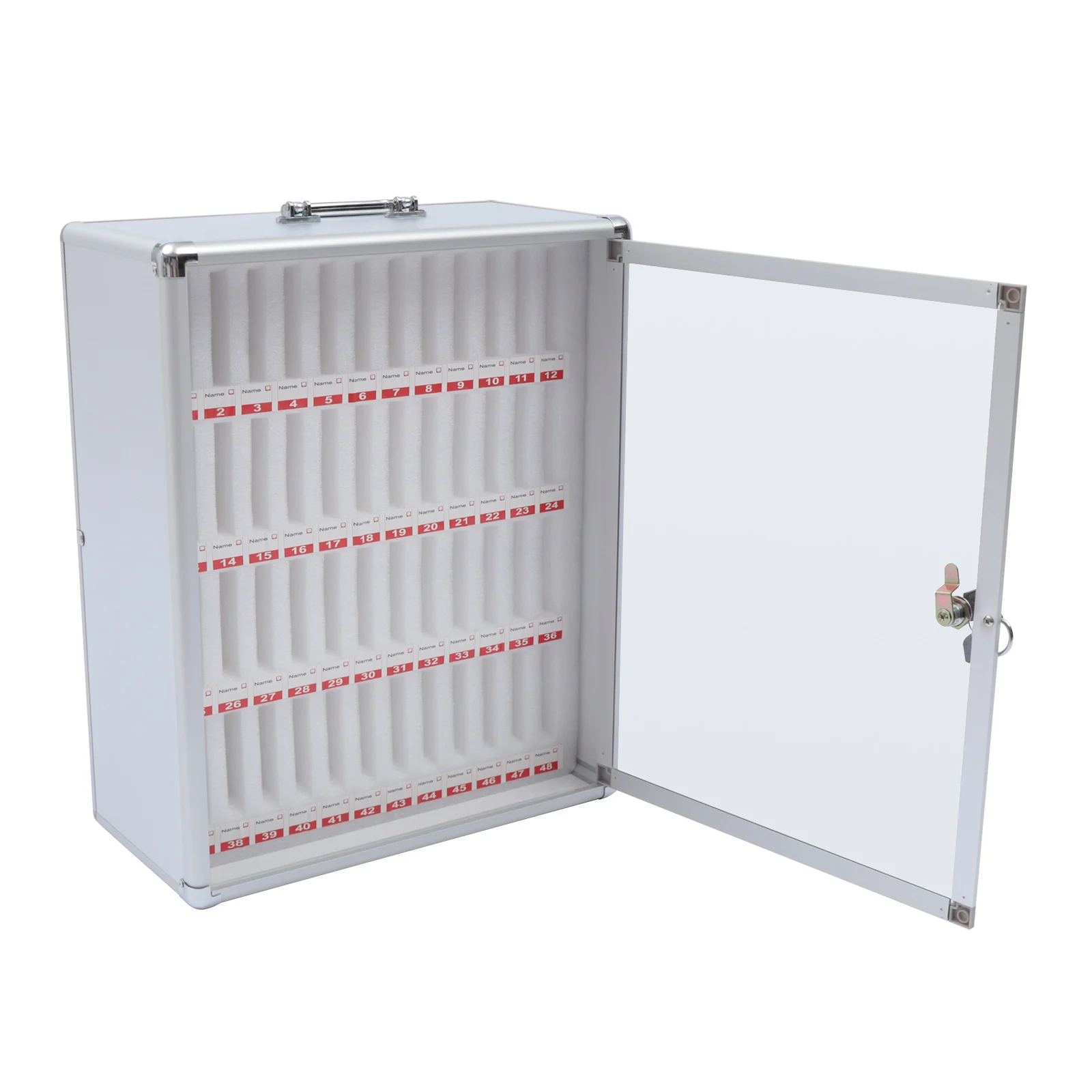 

Cell Phones Storage Cabinet 48 Slots Cell Phone Holder Aluminum Alloy Storage Cabinet for Cell Phones, Classroom Cell Phone Lock
