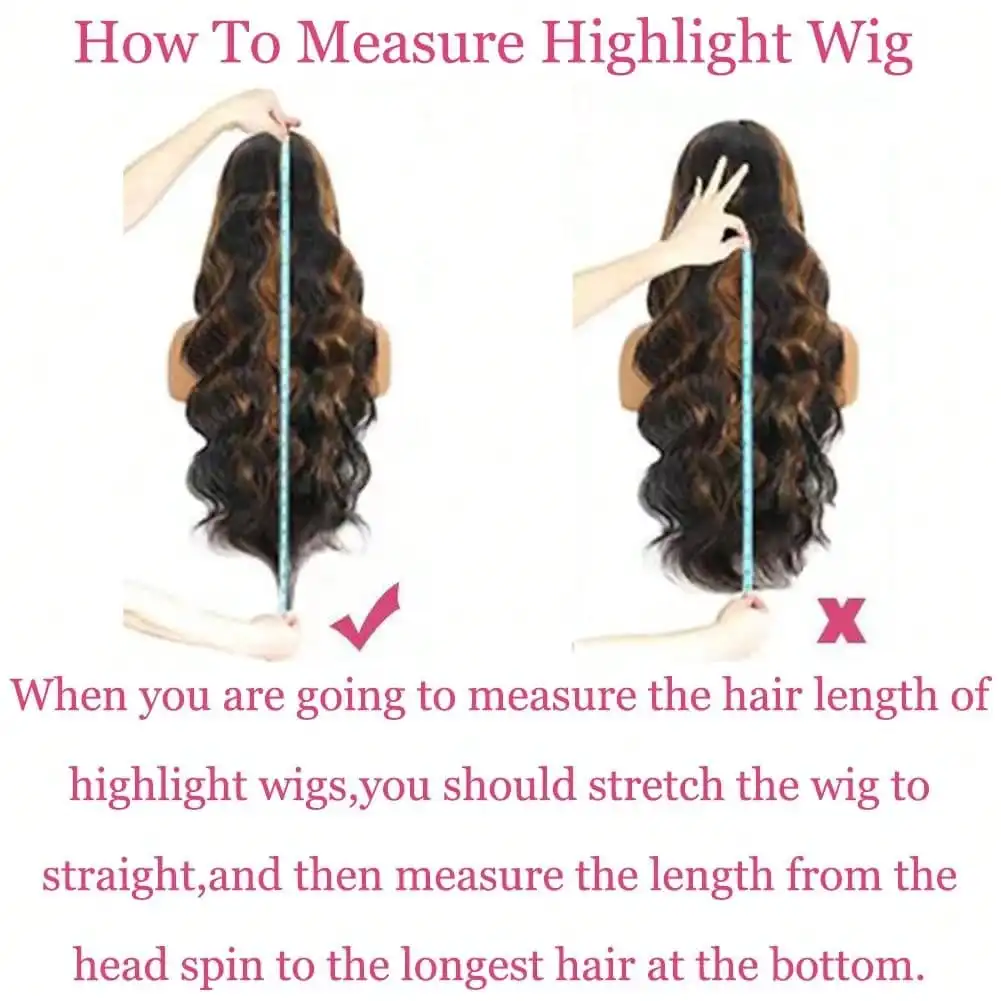 P1B30 Body Wave Highlight Ombre Human Hair Wigs 230 Density 13x6 HD Lace Frontal Wigs Pre Plucked Brazilian 13X4 Lace For Women view 8