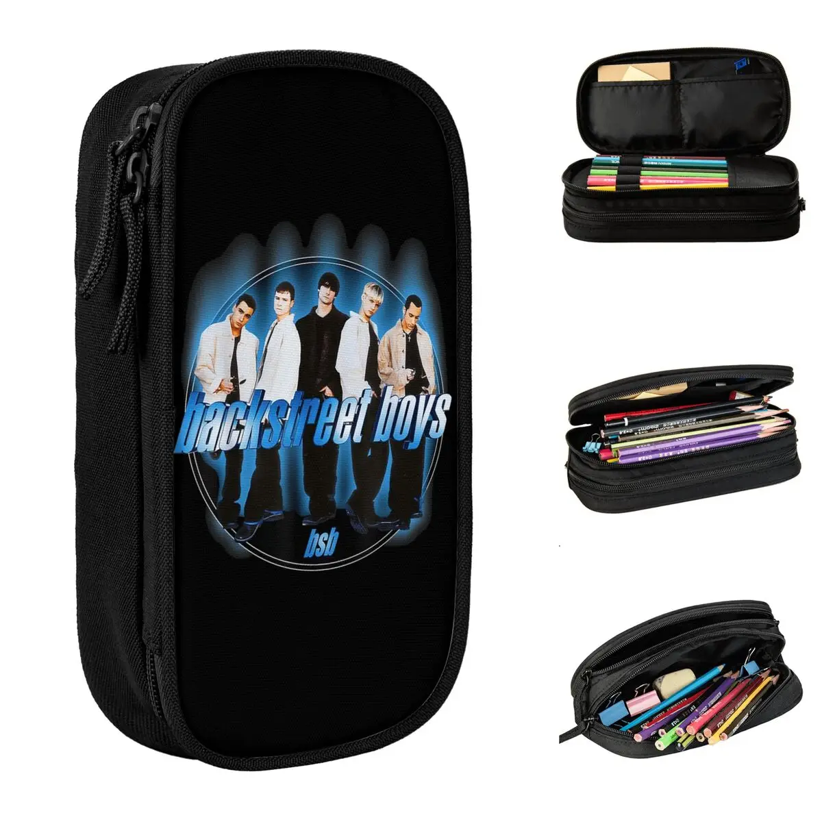

Backstreet Boys Into The Millennium Tour 2025 Pen Box Double Layer Large Capacity For School Pencil Box Amazing Gift