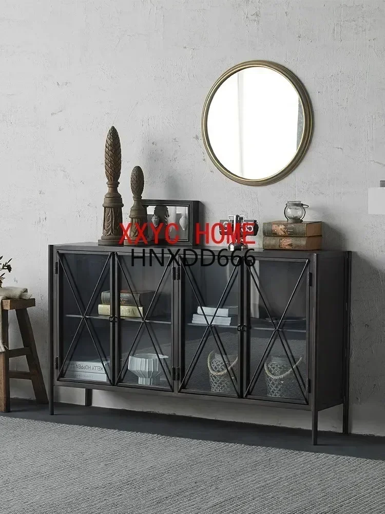 Dressoir Woonkamer Metaal Curiosityisplay Nordic Light Luxe Distressed Entreekast