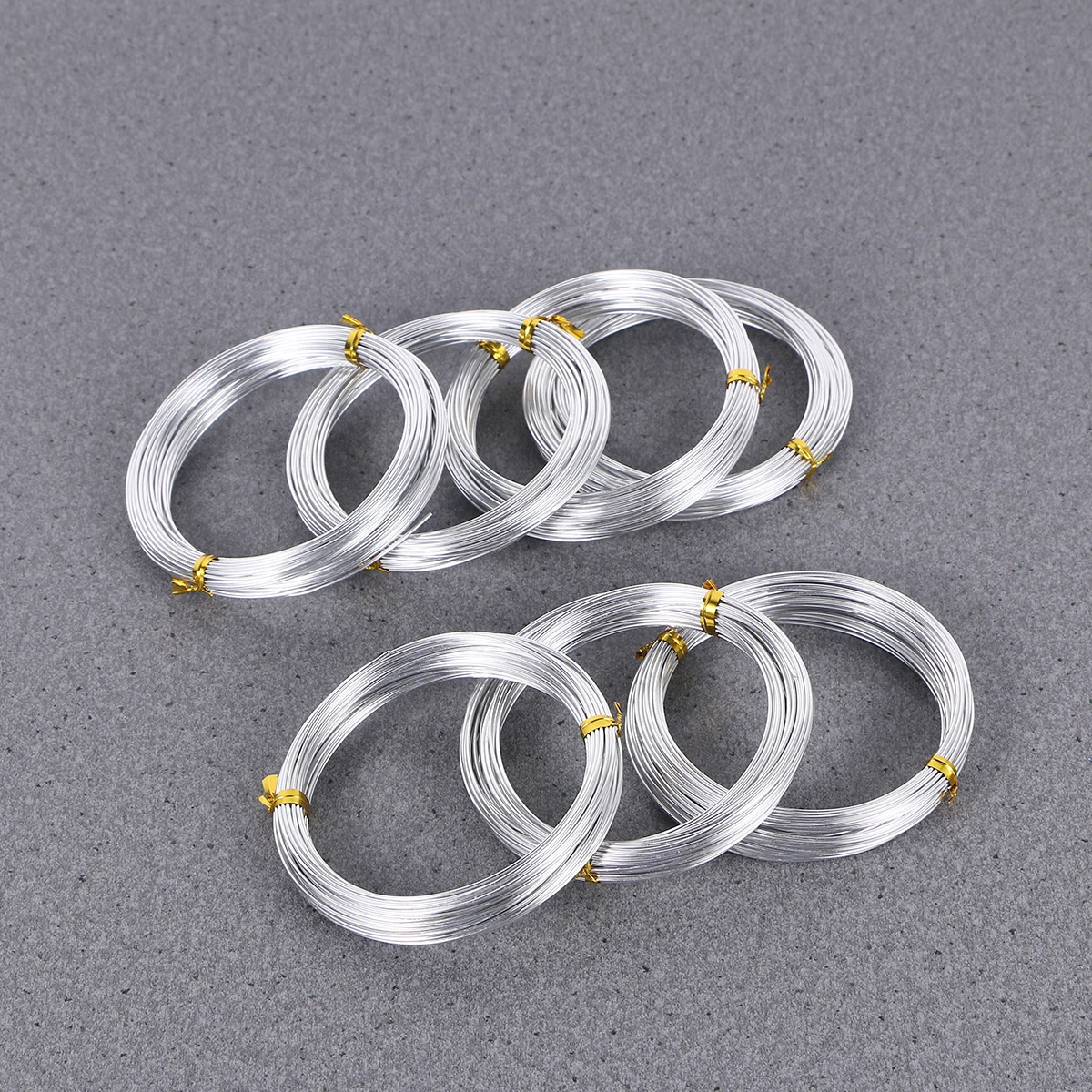 

7 Rolls 1mm Colored Aluminum Wire Soft Durable 10m per Roll for DIY Jewelry Crafts Sculpture Beading Gardening